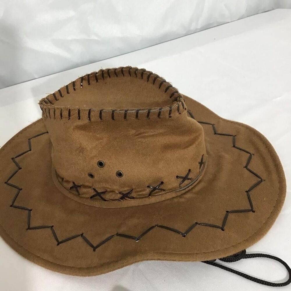 Unbranded Men's Brown and Tan Hat